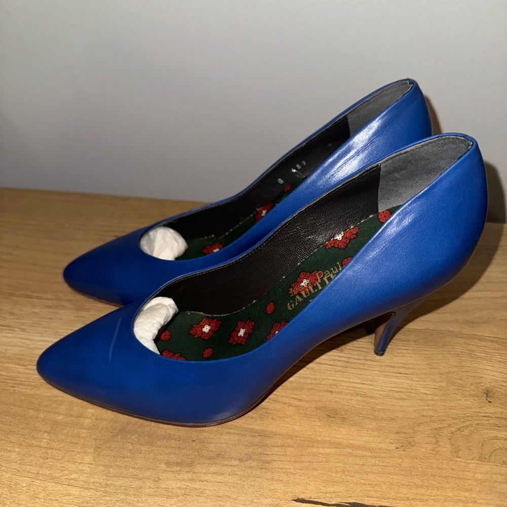 Jean Paul Gaultier pour Stephane Kelian‎ Heels Pumps Royal Blue Size 6.5 NWOB